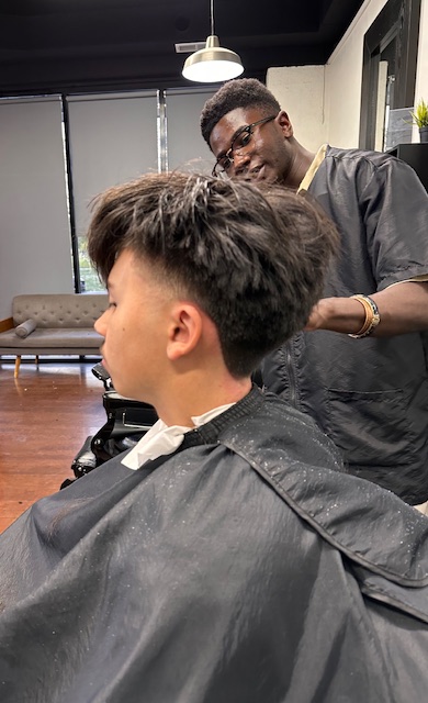 Asian client with fresh fade cut