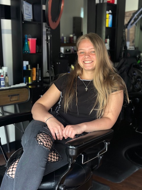 Female stylist working