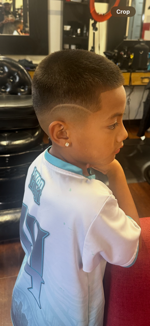 Kid fade side profile