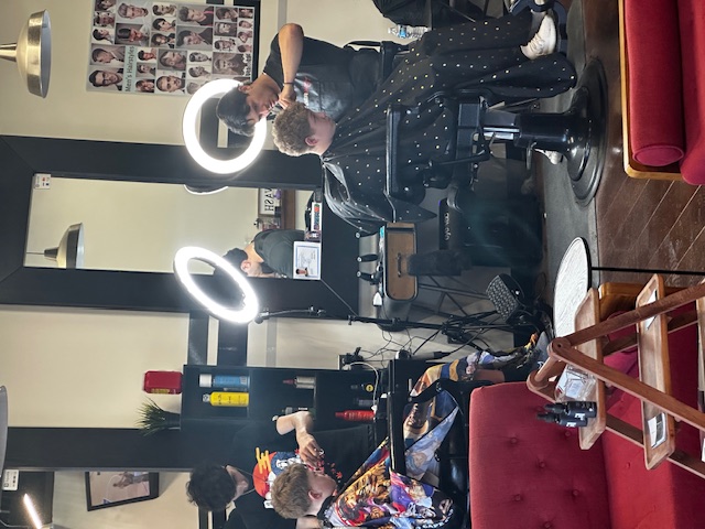 Squares Hair Studio interior with barber stations