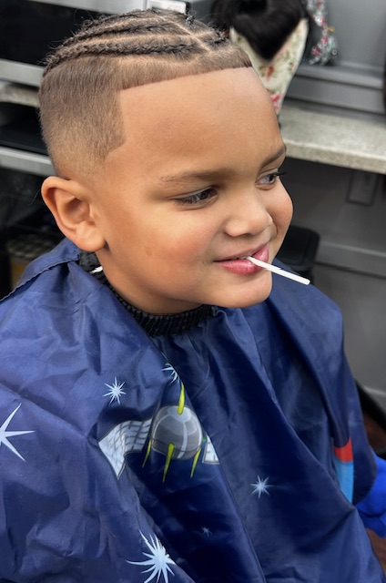 Young client fresh fade